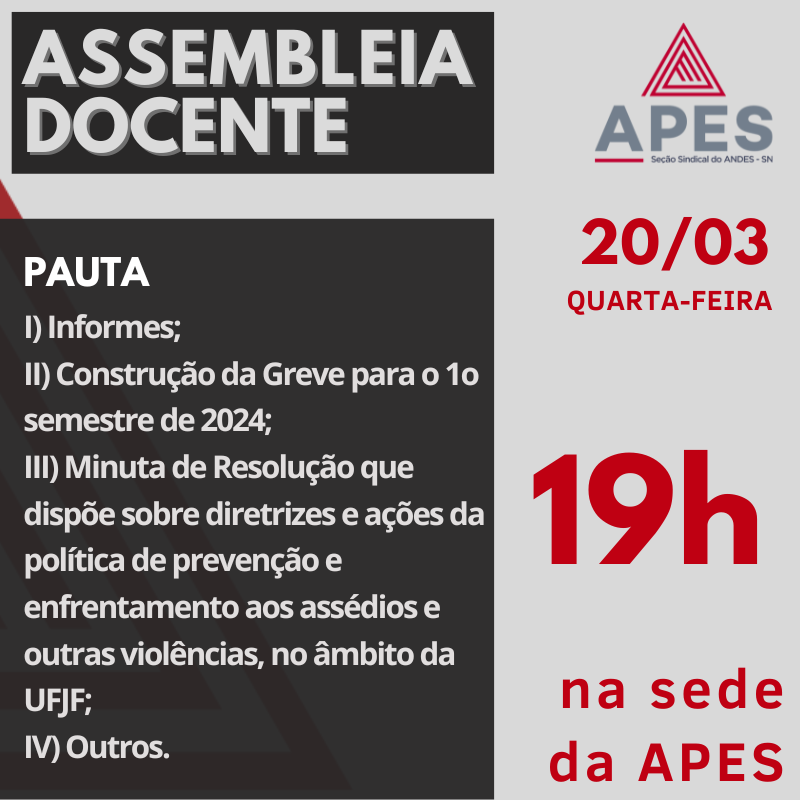 Leia mais sobre o artigo Assembleia vai discutir construção da greve
