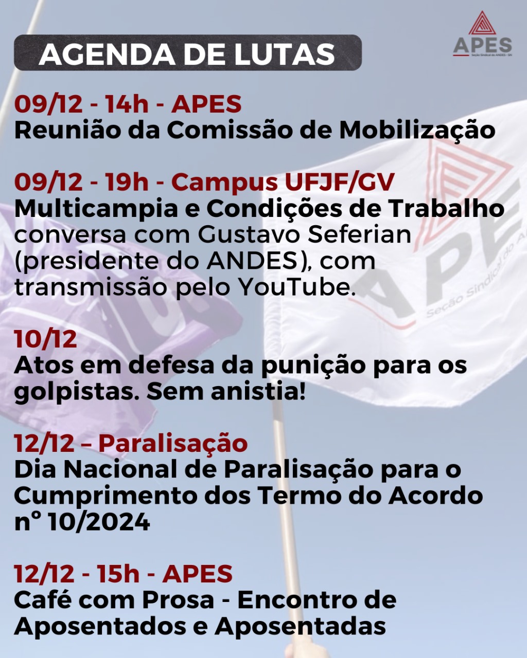 Leia mais sobre o artigo Assembleia aprova Paralisação para o dia 12 de dezembro