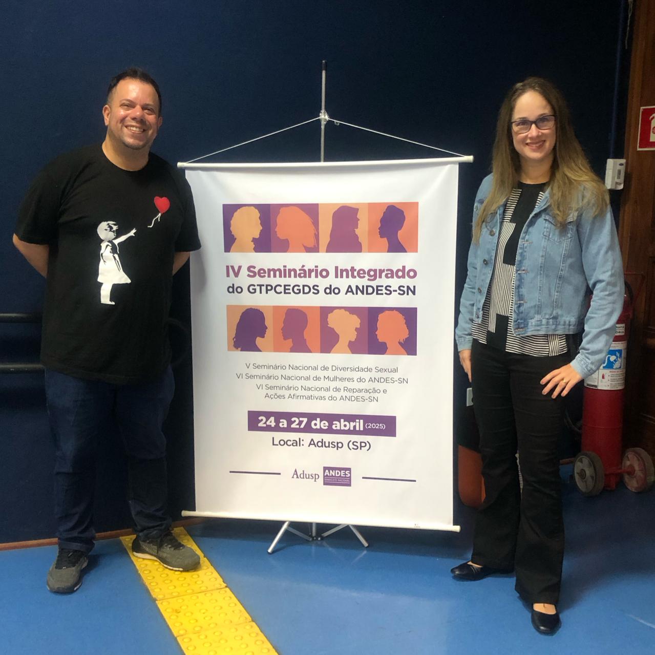 Leia mais sobre o artigo APES participa do IV seminário integrado do Grupo de Trabalho de Política de Classe para as Questões Étnico-Raciais, de Gênero e Diversidade Sexual (GTPCEGDS) do ANDES-SN
