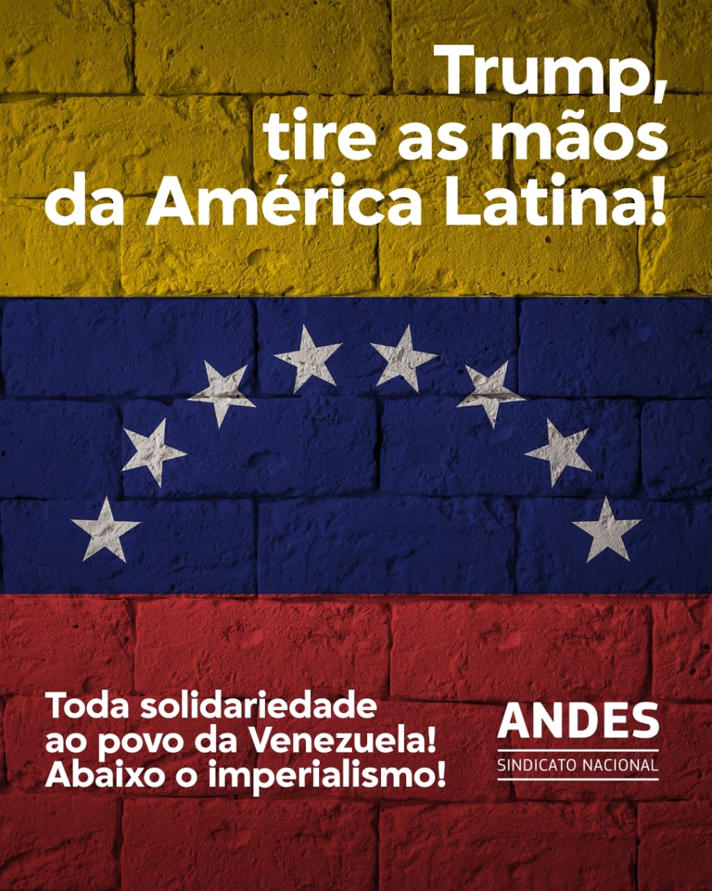 Leia mais sobre o artigo ANDES-SN divulga nota sobre a invasão americana na Venezuela.