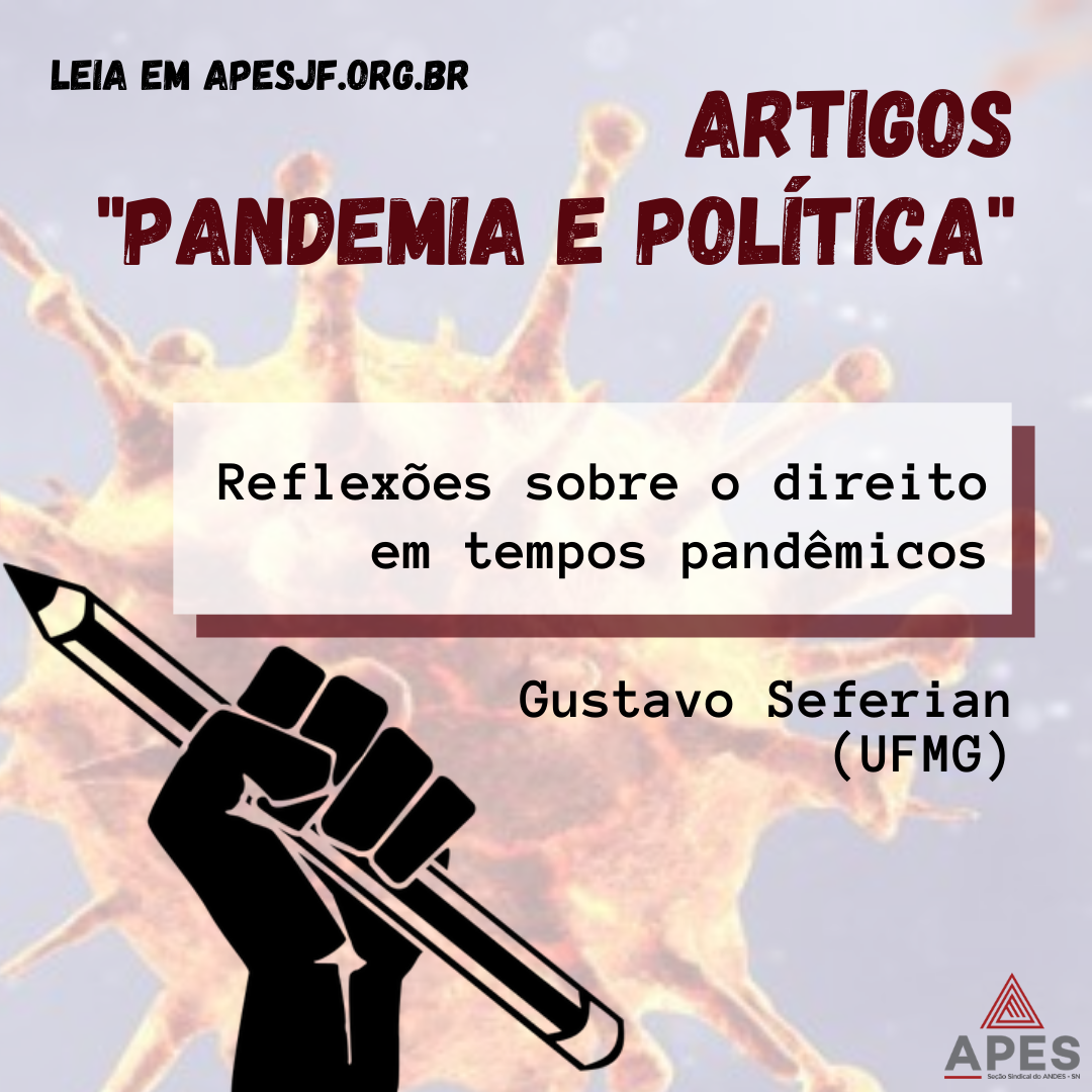 Read more about the article Reflexões sobre o direito em tempos pandêmicos – leia o artigo do prof. Gustavo Seferian