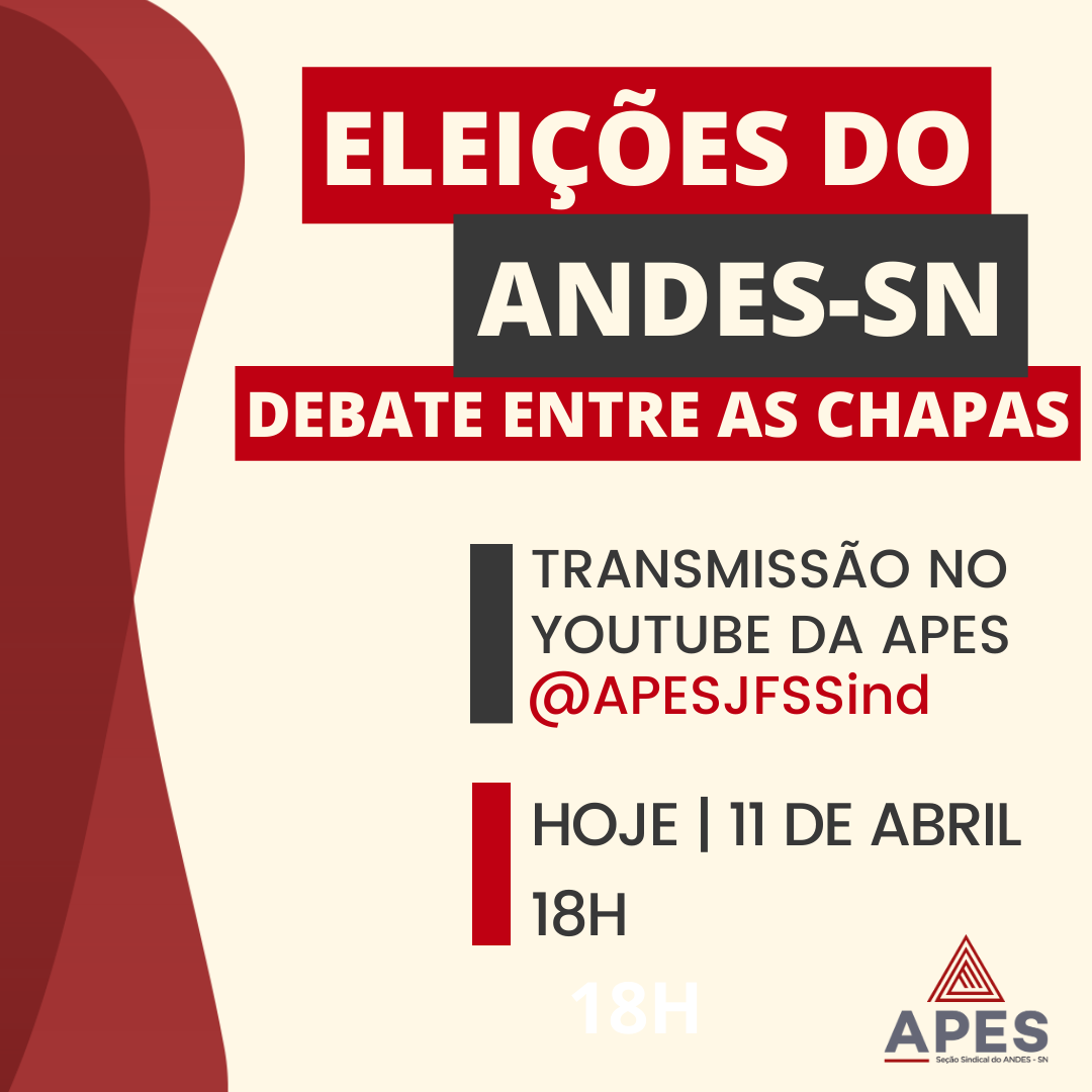 Leia mais sobre o artigo APES transmite debate entre as chapas que concorrem à diretoria do ANDES-SN