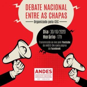 Read more about the article Debate nacional entre chapas: eleições do ANDES-SN