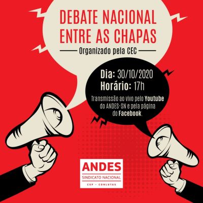 Leia mais sobre o artigo Debate nacional entre chapas: eleições do ANDES-SN