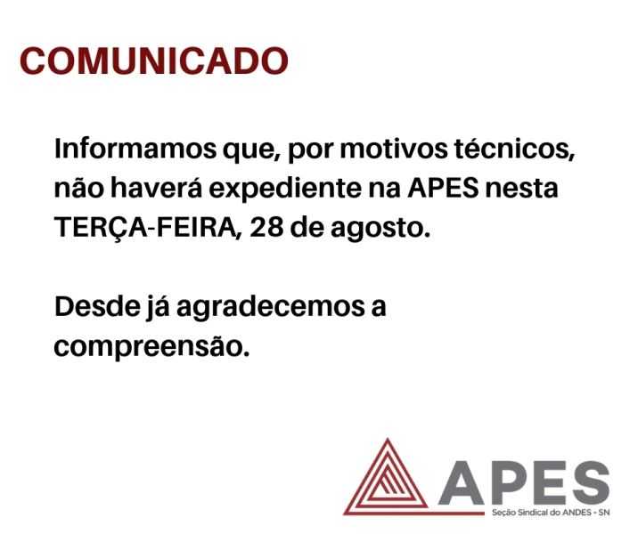 Leia mais sobre o artigo Comunicado