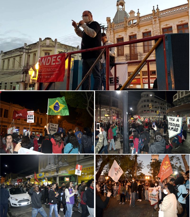 Read more about the article Ato pela democracia toma as ruas do centro de Juiz de Fora