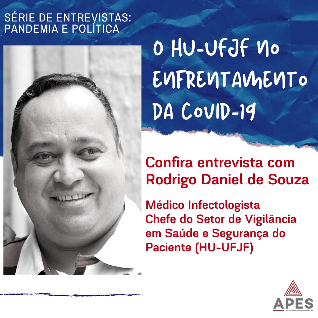 Leia mais sobre o artigo O HU-UFJF no enfrentamento da Covid-19 – confira entrevista com infectologista Rodrigo Daniel de Souza