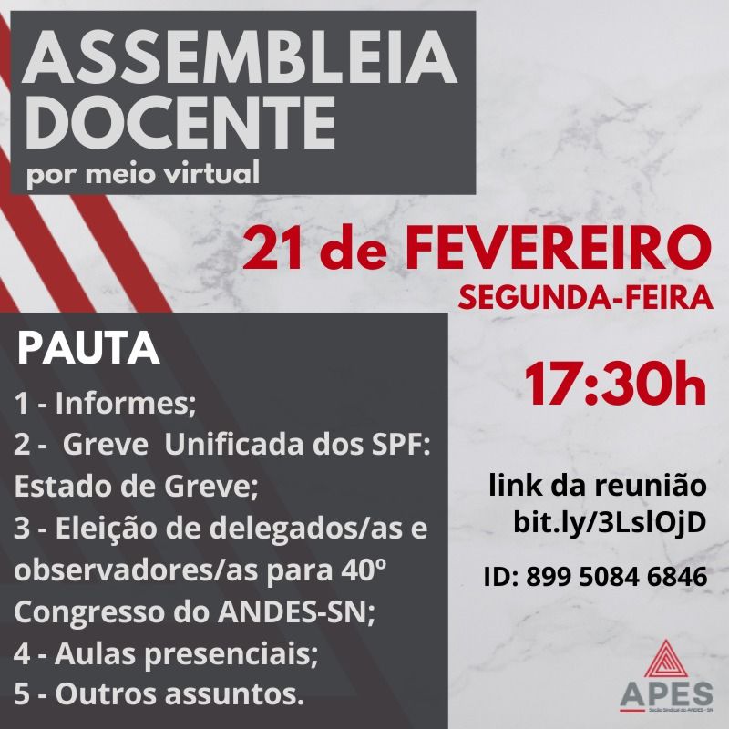 You are currently viewing Assembleia vai discutir greve dos Servidores Públicos Federais