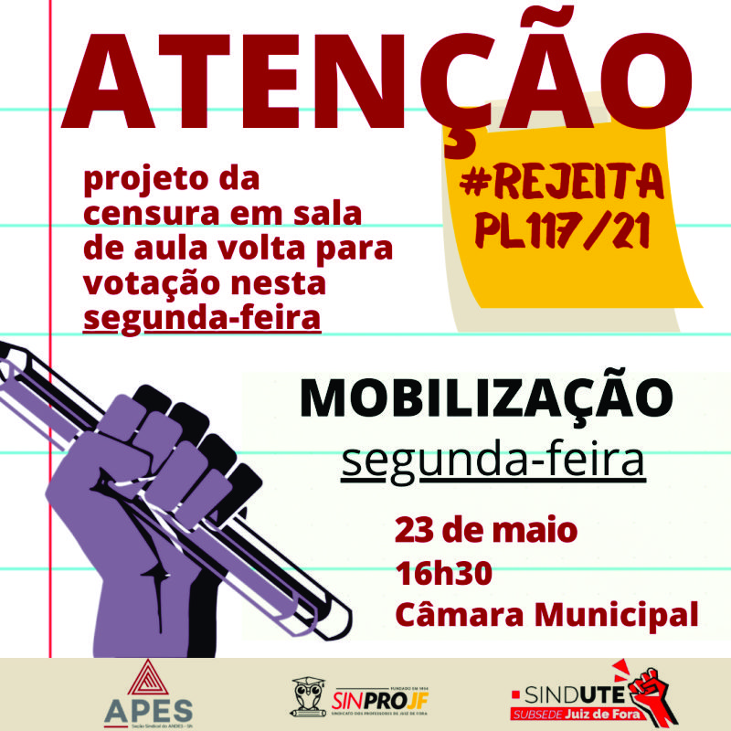 Read more about the article PL da Censura poderá ser votado na segunda-feira, professores e professoras seguem pressionando