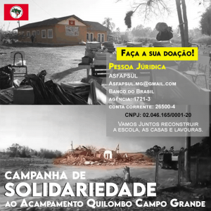 Read more about the article MST inicia arrecadação para a reconstrução do Quilombo Campo Grande