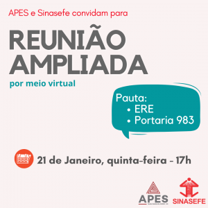 Read more about the article APES e Sinasefe realizam Reunião Ampliada