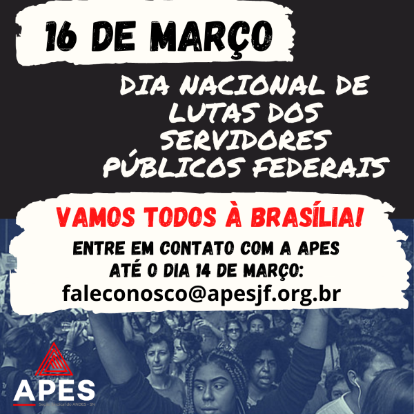 You are currently viewing Professores que queiram ir ao ato do dia 16 de março em Brasília deverão entrar em contato com a APES